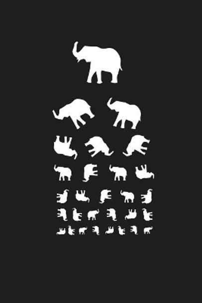 Tumbling Elephants: Animal Eye Chart by Midwest Merchandise 9781795437028