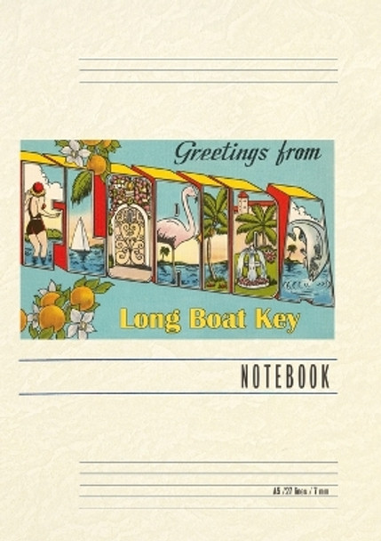 Vintage Lined Notebook Greetings from Longboat Key by Found Image Press 9798385410996