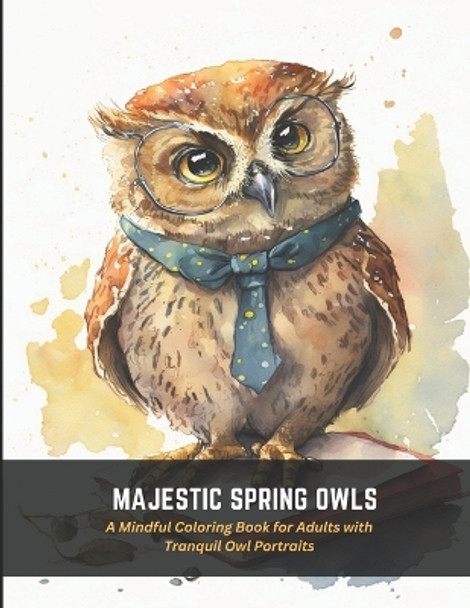 Majestic Spring Owls: A Mindful Coloring Book for Adults with Tranquil Owl Portraits by Maryann Hernandez 9798393629182