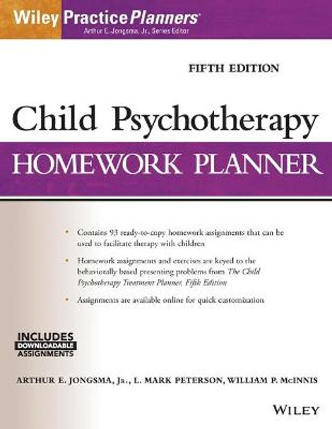 Child Psychotherapy Homework Planner by Arthur E. Jongsma