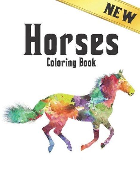 Horses Coloring Book: 50 One Sided Horses Designs Stress Relieving Horses Coloring Book for Adult Gift for Horses Lovers Adult Coloring Book For Horse Lovers Men and Women by Qta World 9798697544105