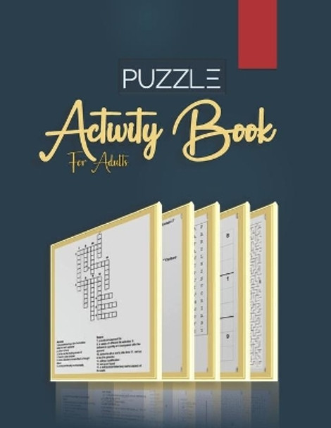 Puzzle Book for Adults: word search, sudoku hard, Trivia, crosswords, and mazes 8,5&quot;x11&quot; 106 pages by Whitford Ellizabethe 9798588125253