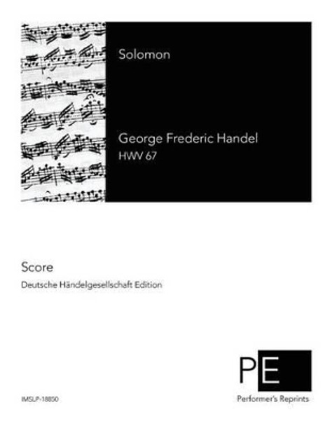 Solomon by George Frideric Handel 9781503395374