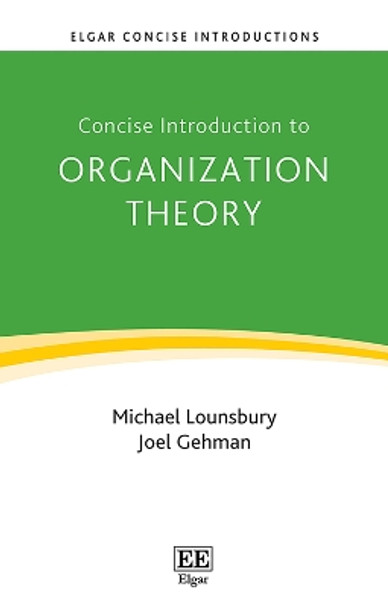 Concise Introduction to Organization Theory: From Ontological Differences to Robust Identities by Michael Lounsbury 9781803921266