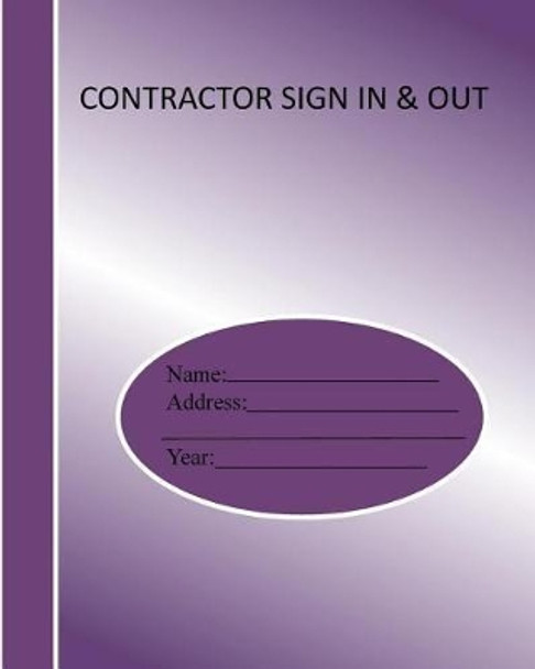 Contractor sign in and out by Joba Stationery 9781985309937