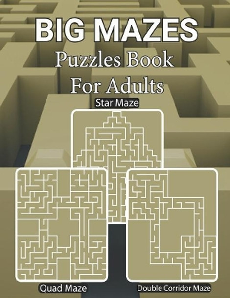 Big Mazes Puzzles Book For Adults: Maze Puzzles for Smart Kids Star - Double - Quad Level Mazes Books - Gift Idea For Birthday, Anniversary, Holidays, Trip. Girls and Boys Activity Puzzle Lovers by Deborah Delapaz Publisher 9798591040079