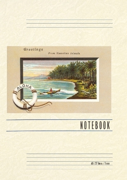 Vintage Lined Notebook Greetings from Hawaiian Islands by Found Image Press 9798385412761