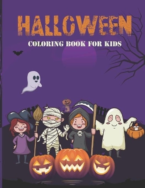 Halloween Coloring Book For Kids: Kids Halloween Book with 50 Jumbo Coloring Pages - Perfect as a Halloween Gift for Kids Ages 3-8 by Ef Coloring Print 9798687350884