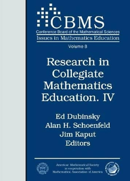 Research in Collegiate Mathematics Education IV by Ed Dubinsky 9780821820285