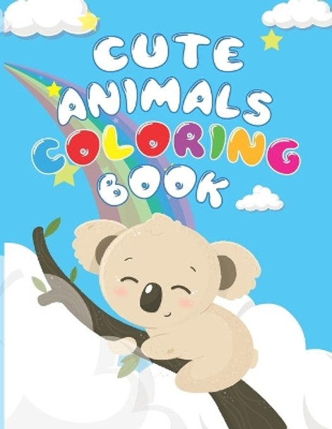 Cute Animals Coloring Book: Adorable Animals Forest Coloring Book for Adults and Kids, Relaxing Coloring Pages for Animal Lovers by Elizabeth Winters 9798644427925