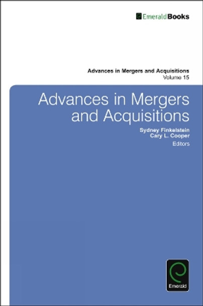 Advances in Mergers and Acquisitions by Sir Cary L. Cooper 9781786353948