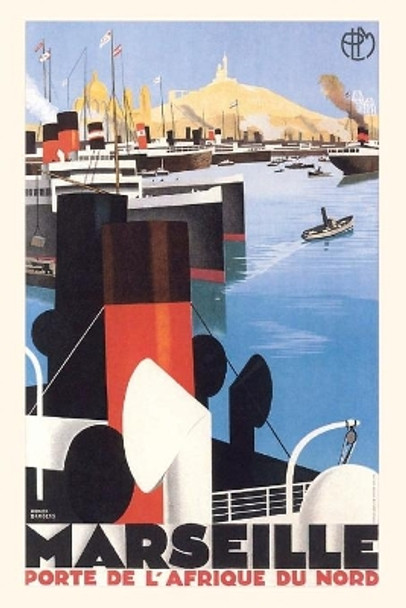 Vintage Journal Marseille Travel Poster by Found Image Press 9781648114472