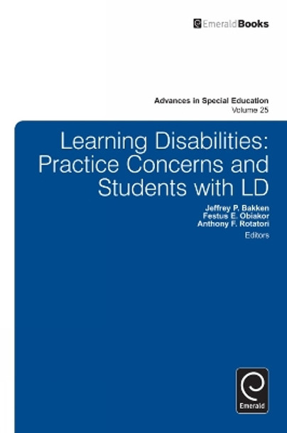 Learning Disabilities: Practice Concerns and Students with LD by Jeffrey P. Bakken 9781781904275