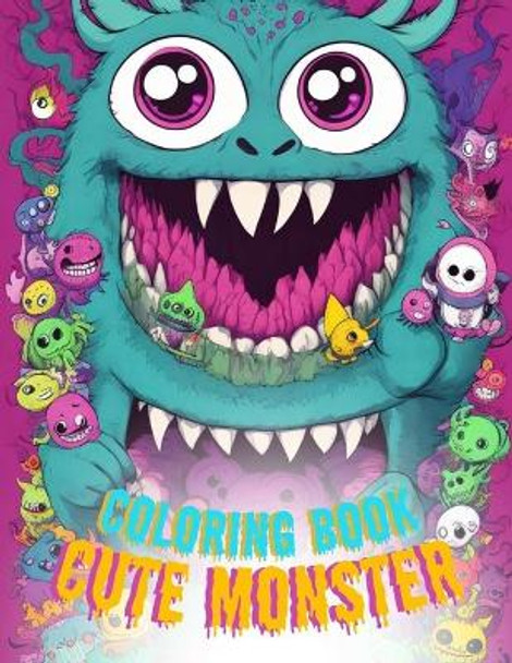 adorable creepy monsters coloring book for adults and teens: An Enchanting Mini-Monsters Coloring Book for Everyone: 50 Relaxing Pages Designed for Kids and Adults by Nouamane Badakodo 9798870817217