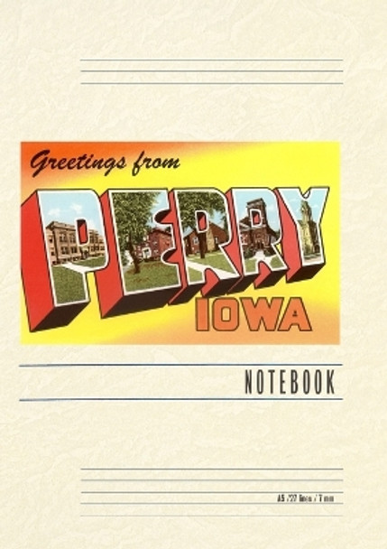 Vintage Lined Notebook Greetings from Perry by Found Image Press 9798385413607