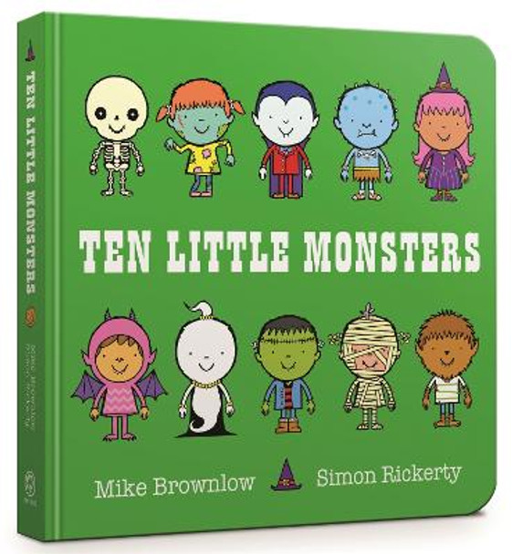 Ten Little Monsters Board Book by Mike Brownlow