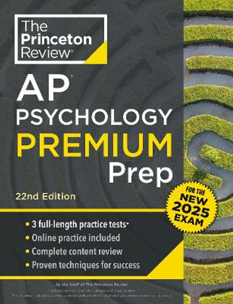 Princeton Review AP Psychology Premium Prep: For the NEW 2025 Exam: 3 Practice Tests + Digital Practice + Content Review Princeton Review 9780593517727