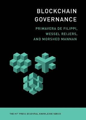 Blockchain Governance Primavera De Filippi 9780262549059