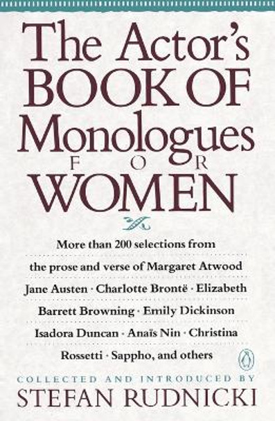 The Actor's Book of Monologues for Women by Various 9780140157871 [USED COPY]