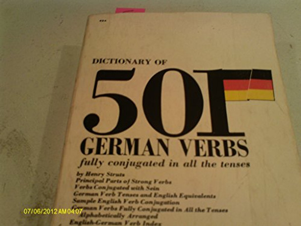 501 German Verbs by Henry Strutz 9780812044331 [USED COPY]