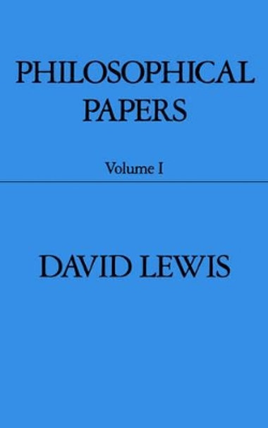 Philosophical Papers: Volume II by David Lewis 9780195036466