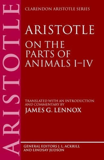 Aristotle: On the Parts of Animals by Aristotle 9780198751106