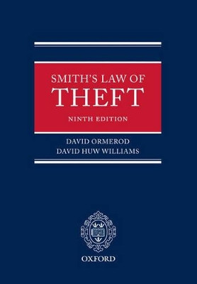 Smith's Law of Theft by Professor David Ormerod 9780199299898