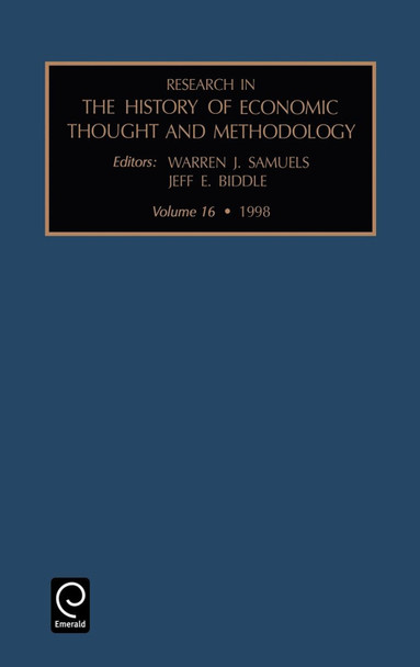 Research in the History of Economic Thought and Methodology by Warren J. Samuels 9780762303533