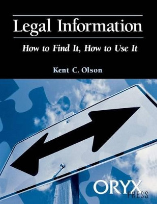 Legal Information by Kent Olson 9780897749633