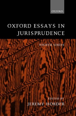 Oxford Essays in Jurisprudence: Fourth Series by Jeremy Horder 9780198268581