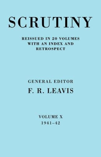 Scrutiny: A Quarterly Review by F. R. Leavis 9780521067775