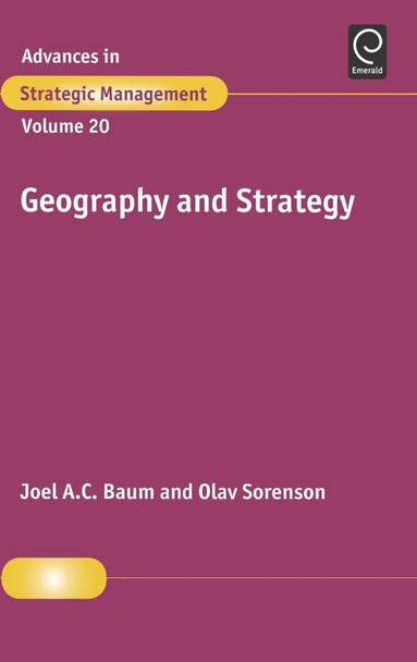 Geography and Strategy by Joel Baum 9780762310340