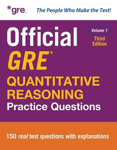 Official GRE Quantitative Reasoning Practice Questions, Third Edition, Volume 1 Educational Testing Service 9781266761096