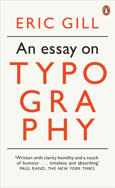 An Essay on Typography by Eric Gill