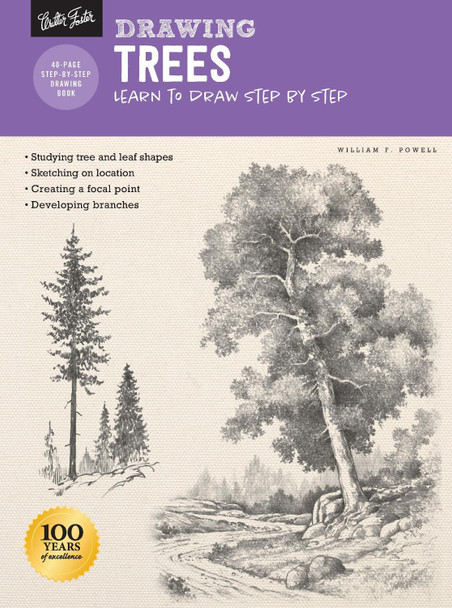 Drawing: Trees with William F. Powell: Learn to draw step by step William F. Powell 9781633227798