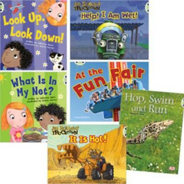 Learn at Home:Learn to Read at Home with Bug Club: Pink Pack featuring Trucktown (Pack of 6 reading books with 4 fiction and 2 non-fiction) by Catherine Baker