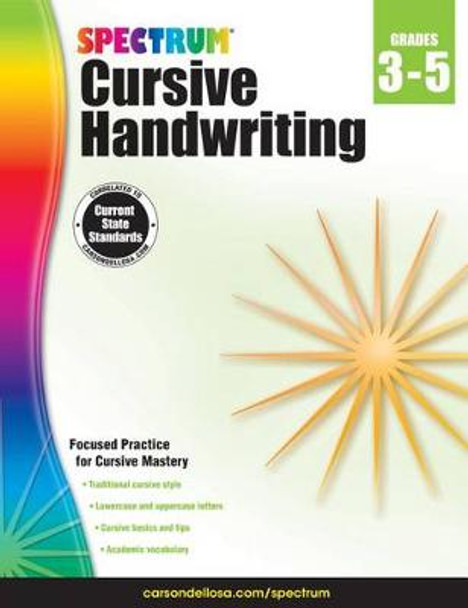 Spectrum Cursive Handwriting, Grades 3 - 5 by Spectrum