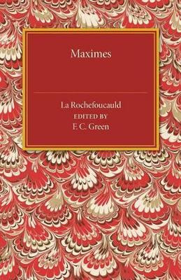Maximes by Francois de la Rochefoucauld 9781107486997