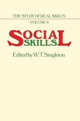 Social Skills by W. T. Singleton 9789401178211