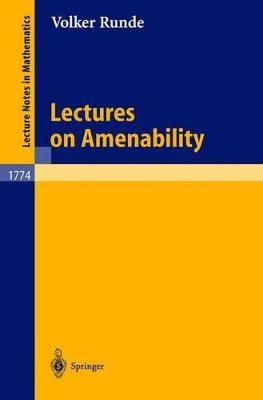 Lectures on Amenability by Volker Runde 9783540428527