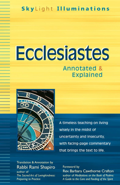 Ecclesiastes: Annotated & Explained by Rabbi Rami Shapiro 9781683360414
