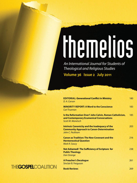 Themelios, Volume 36, Issue 2 by D A Carson 9781625649546