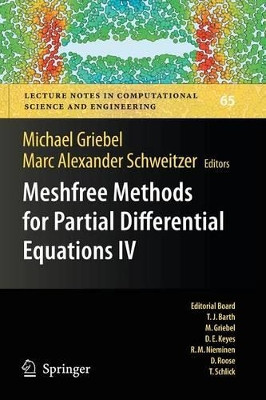 Meshfree Methods for Partial Differential Equations IV by Michael Griebel 9783540799931