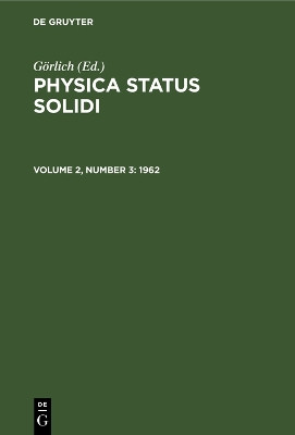 1962 by E Gutsche 9783112501436