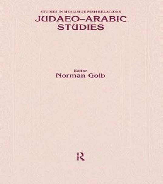 Judaeo Arabic Studies by Golb
