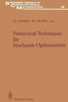 Numerical Techniques for Stochastic Optimization by Yuri Ermoliev 9783642648137