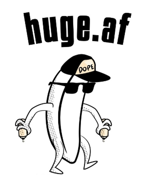 Huge.af: Inappropriate Gift For Men - Inappropriate Gift Under 10 - Offensive Saying & Rude Novelty Composition Notebook & Journal With Humor For Cupid Men Lovers by Honey Cupid 9783347031043