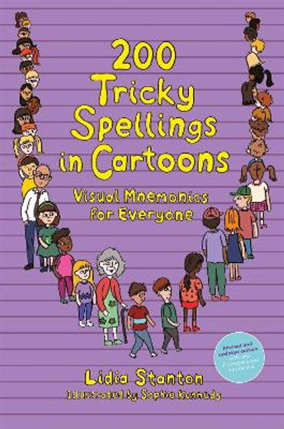 200 Tricky Spellings in Cartoons: Visual Mnemonics for Everyone - US edition by Lidia Stanton