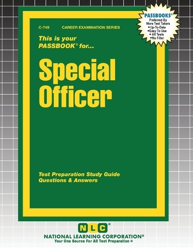 Special Officer by Passbooks 9781799307495