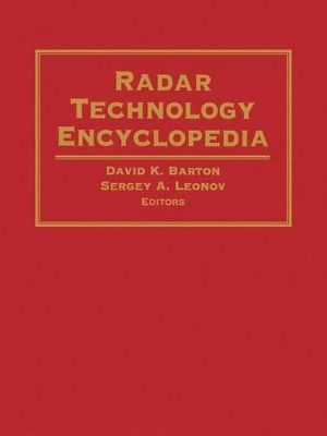 Radar Technology Encyclopedia by David K. Barton 9781580532594